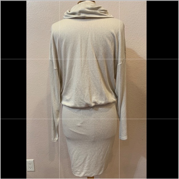 NWT FREE PEOPLE SUNDOWN COWL NECK KNIT DRESS M - Picture 5 of 8